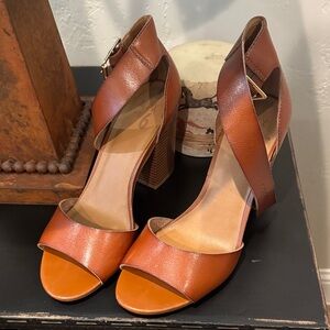 Mix No. 6 Tan and Brown Heeled Sandals